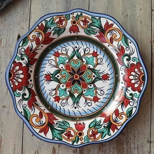 Hand-painted Ceramic Plate - Glova