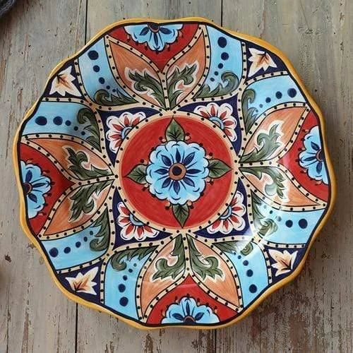 Hand-painted Ceramic Plate - Glova