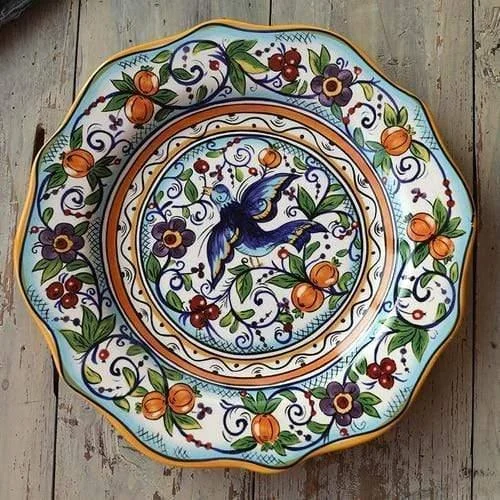 Hand-painted Ceramic Plate - Glova