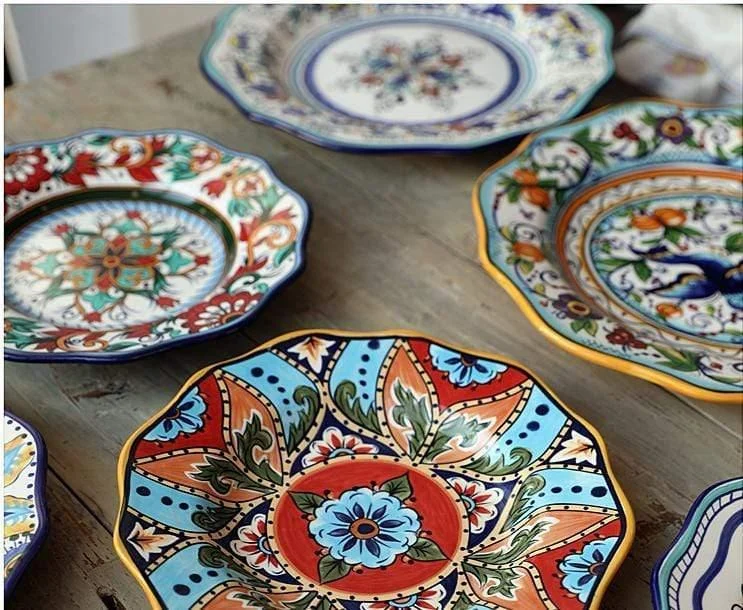 Hand-painted Ceramic Plate - Glova