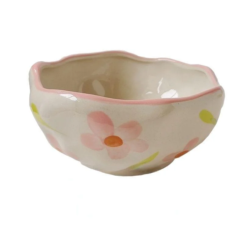 Hand Painted Irregular Ceramic Bowls - Glova