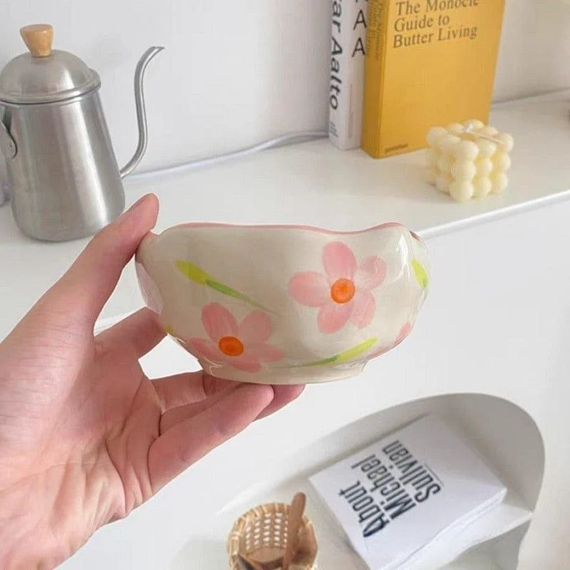 Hand Painted Irregular Ceramic Bowls - Glova