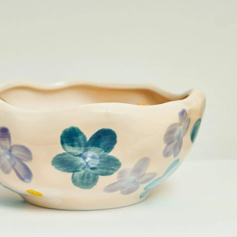 Hand Painted Irregular Ceramic Bowls - Glova