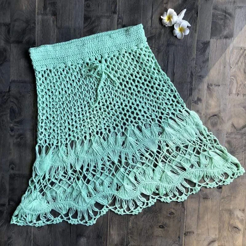 Hand Woven Boho Mini Skirt - Glova