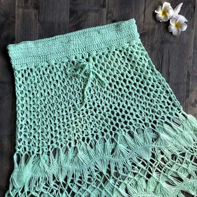 Hand Woven Boho Mini Skirt - Glova