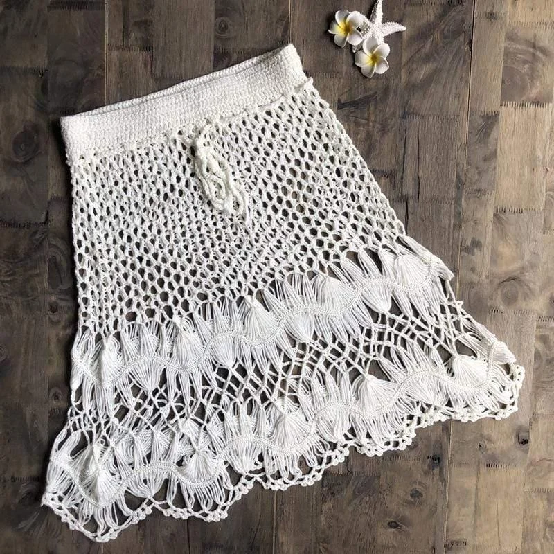 Hand Woven Boho Mini Skirt - Glova