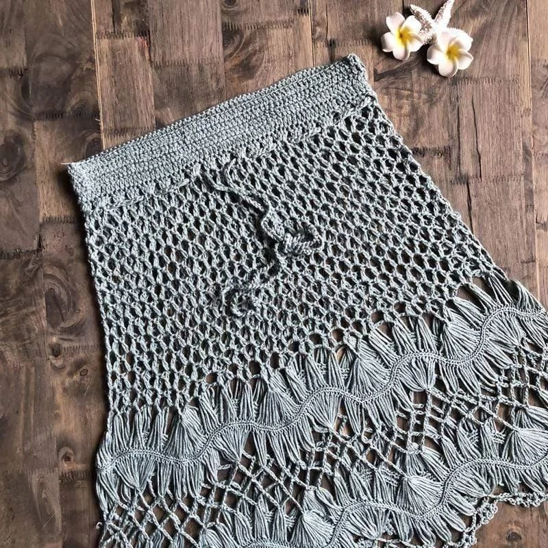 Hand Woven Boho Mini Skirt - Glova