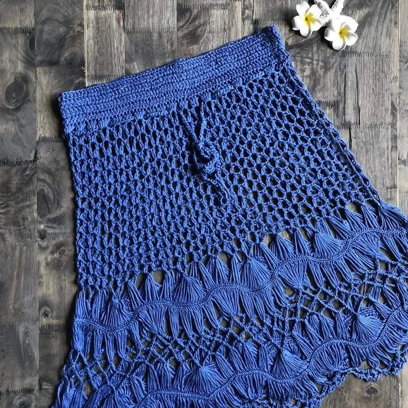 Hand Woven Boho Mini Skirt - Glova