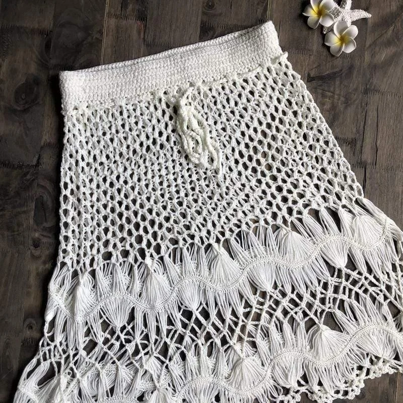 Hand Woven Boho Mini Skirt - Glova