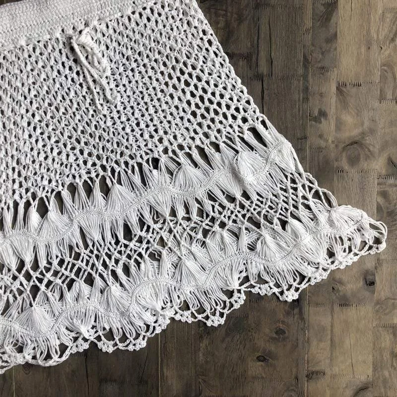 Hand Woven Boho Mini Skirt - Glova