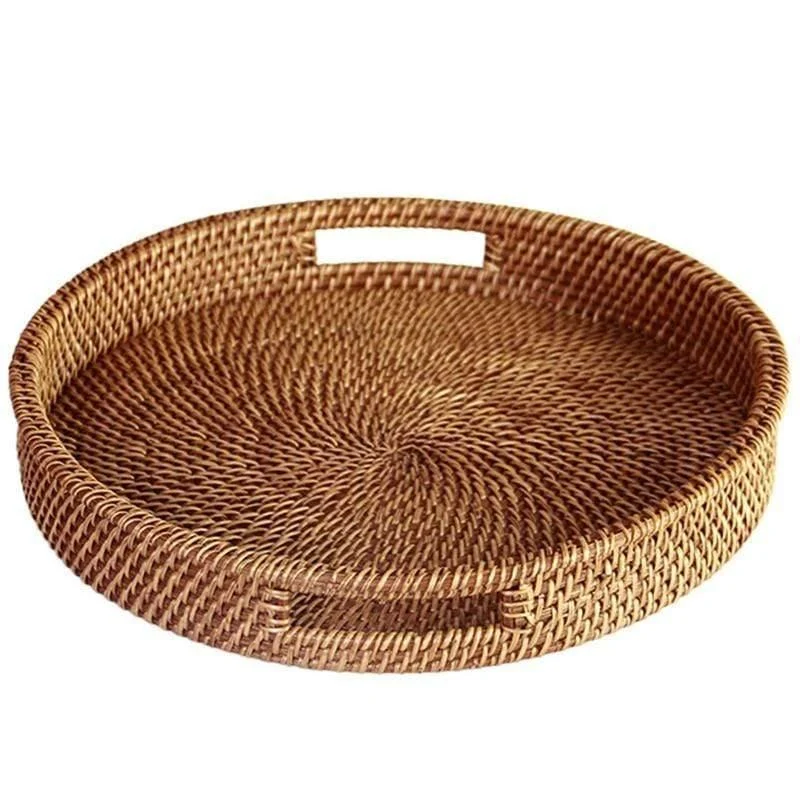 Hand-Woven Rattan Tray - Glova