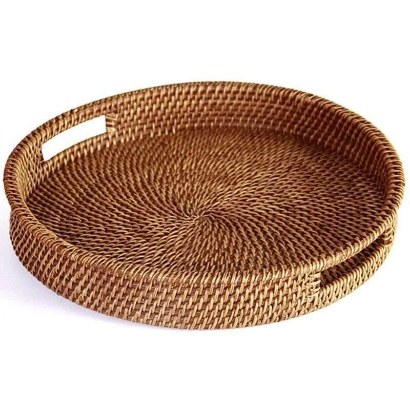 Hand-Woven Rattan Tray - Glova