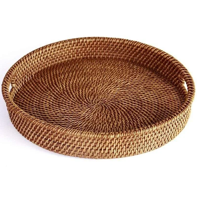 Hand-Woven Rattan Tray - Glova