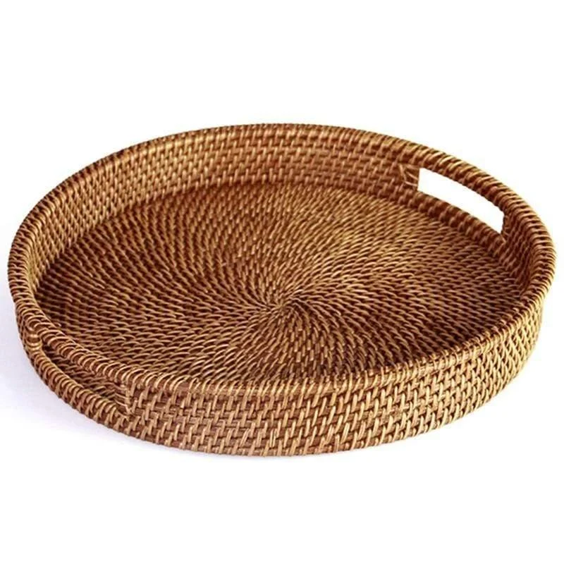 Hand-Woven Rattan Tray - Glova