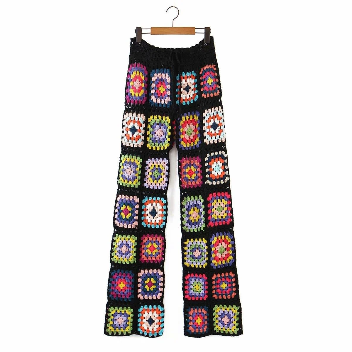 Handmade Colorful Floral Pants - Glova