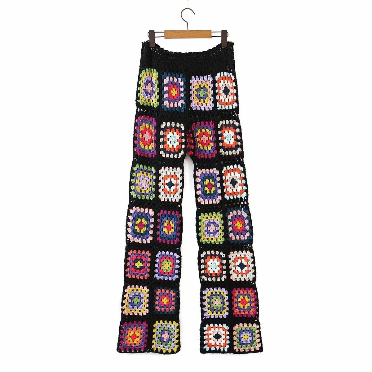 Handmade Colorful Floral Pants - Glova