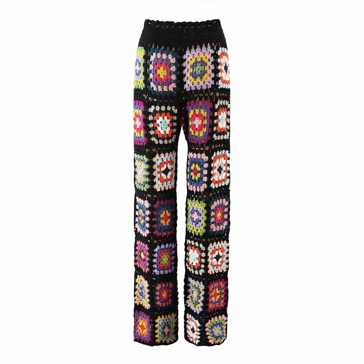 Handmade Colorful Floral Pants - Glova