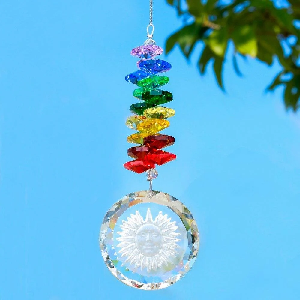 Handmade Crystal Glass Chakra Charm - Glova