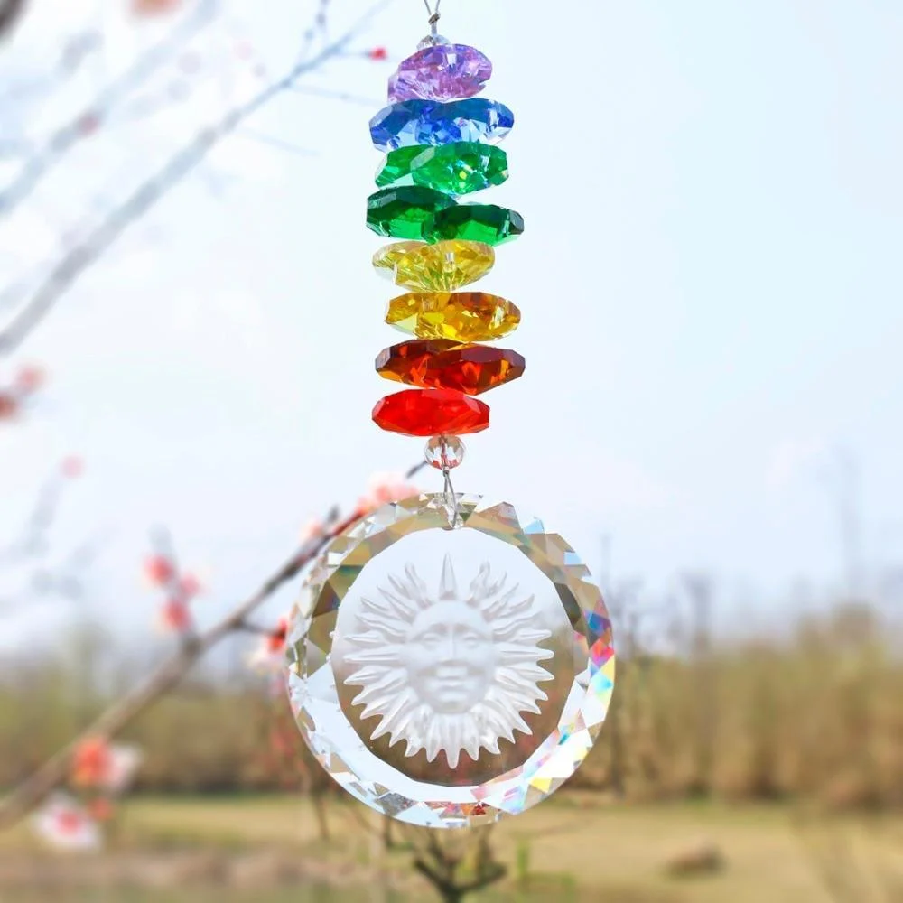 Handmade Crystal Glass Chakra Charm - Glova