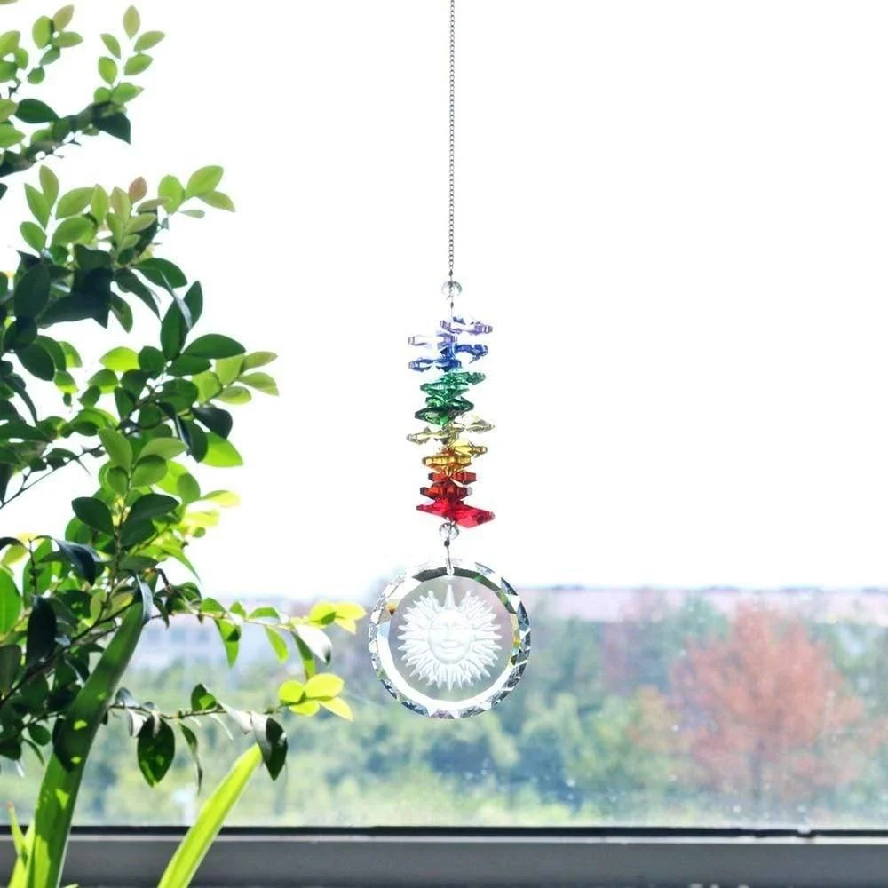 Handmade Crystal Glass Chakra Charm - Glova