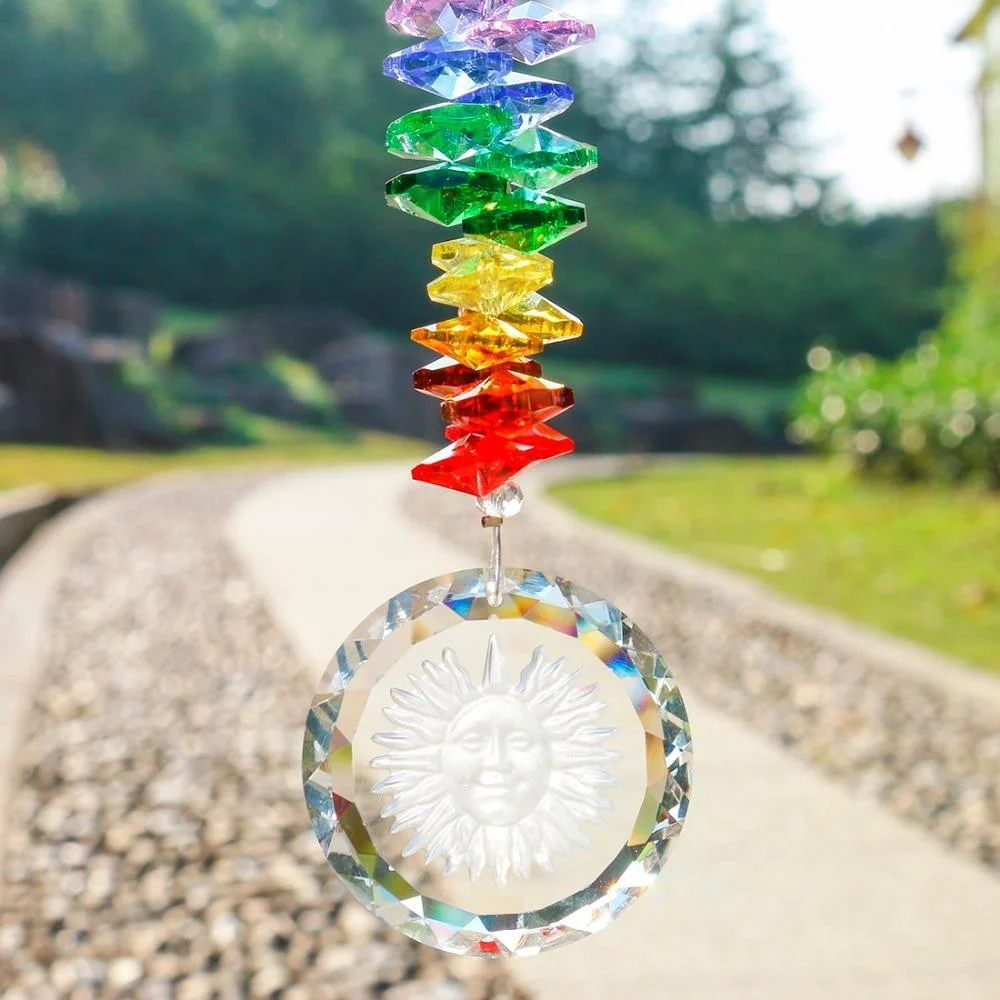 Handmade Crystal Glass Chakra Charm - Glova