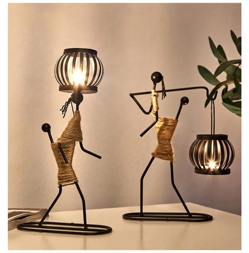 Handmade Figurines Metal Candlesticks - Glova