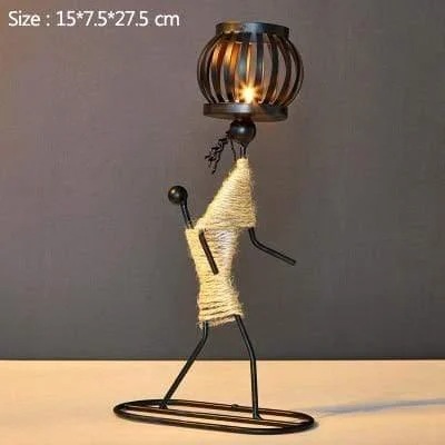 Handmade Figurines Metal Candlesticks - Glova