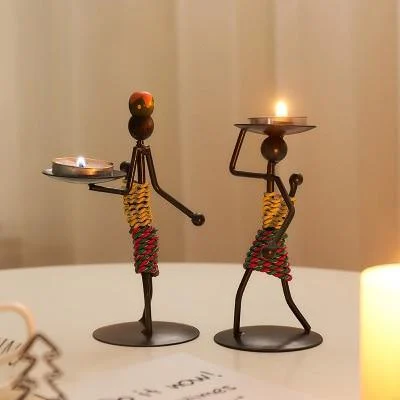 Handmade Figurines Metal Candlesticks - Glova