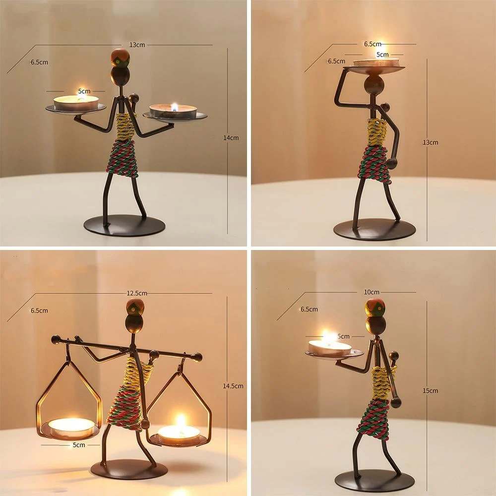 Handmade Figurines Metal Candlesticks - Glova