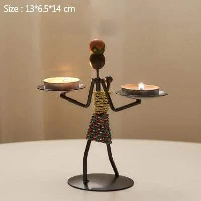 Handmade Figurines Metal Candlesticks - Glova