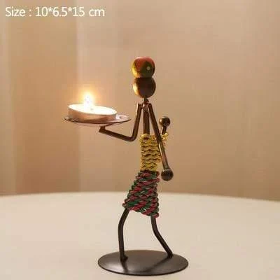 Handmade Figurines Metal Candlesticks - Glova