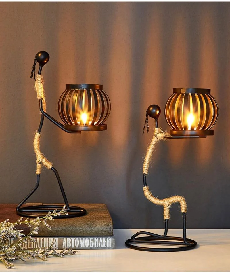 Handmade Figurines Metal Candlesticks - Glova