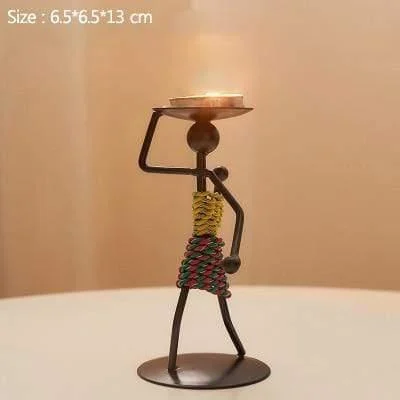 Handmade Figurines Metal Candlesticks - Glova