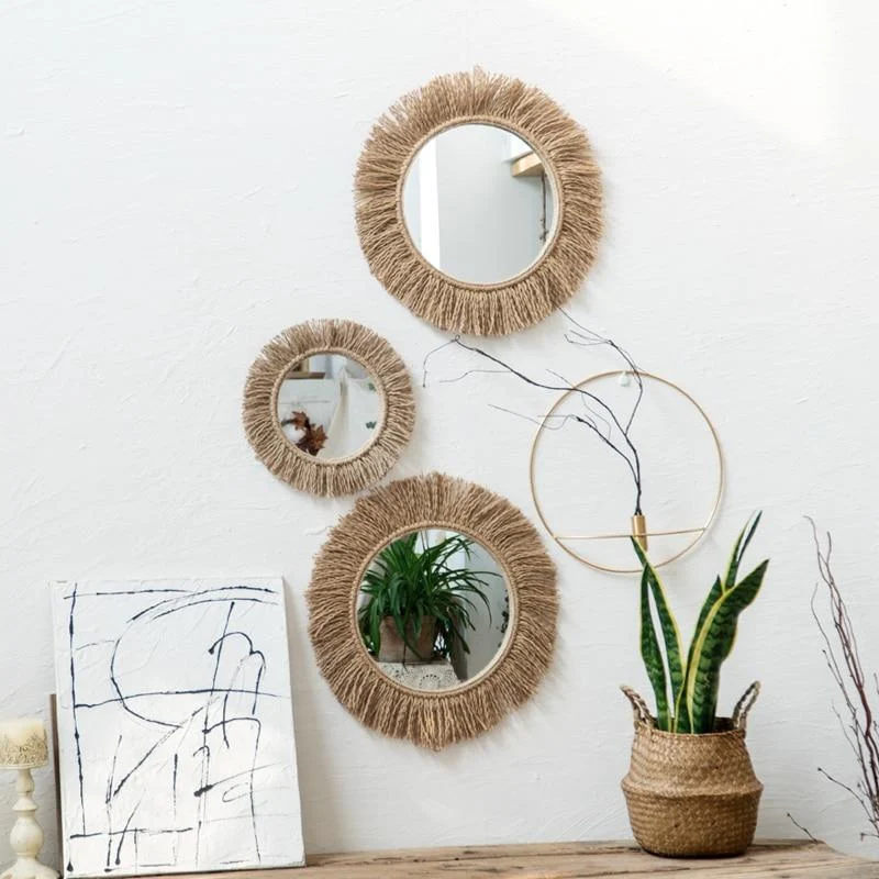 Handmade Hemp Rope Mirror - Glova