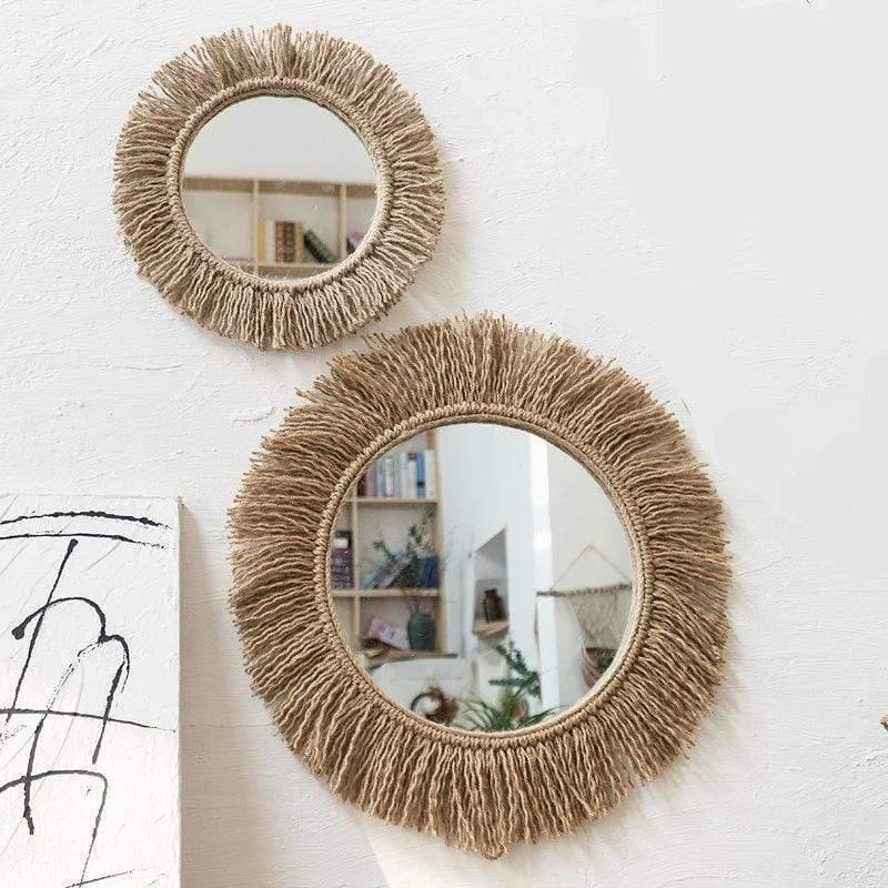 Handmade Hemp Rope Mirror - Glova