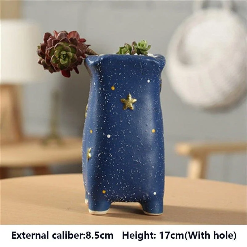 Handmade Starry Design Plant Pots - Glova