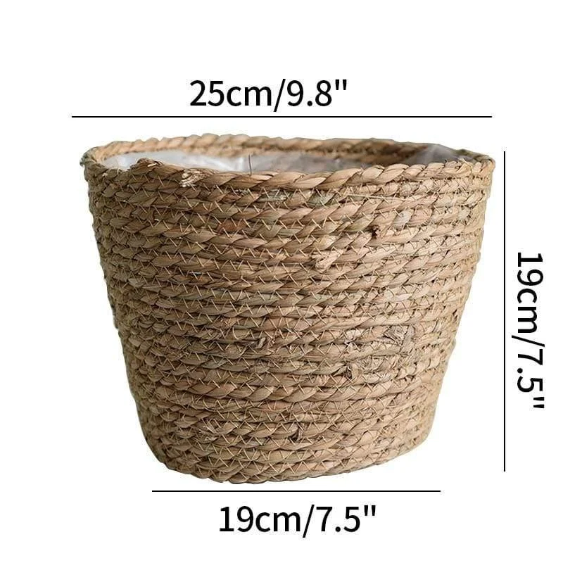 Handmade Straw Planter Pot - Glova