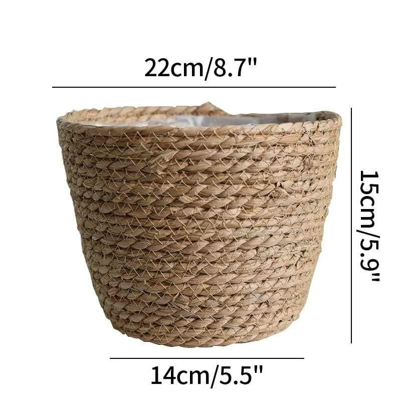 Handmade Straw Planter Pot - Glova