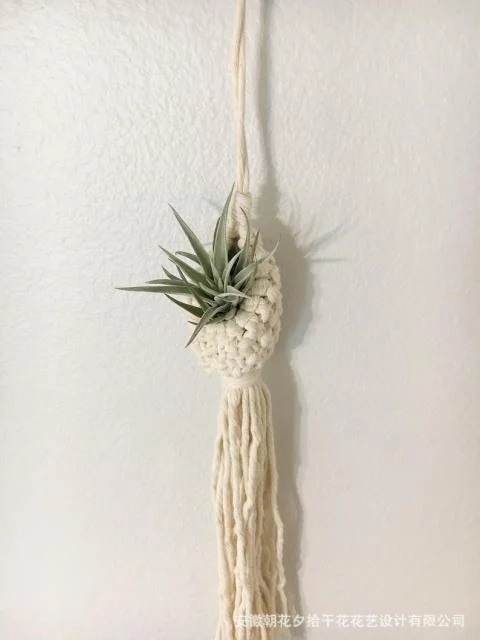 Handmade Woven Hanging Flower Basket - Glova