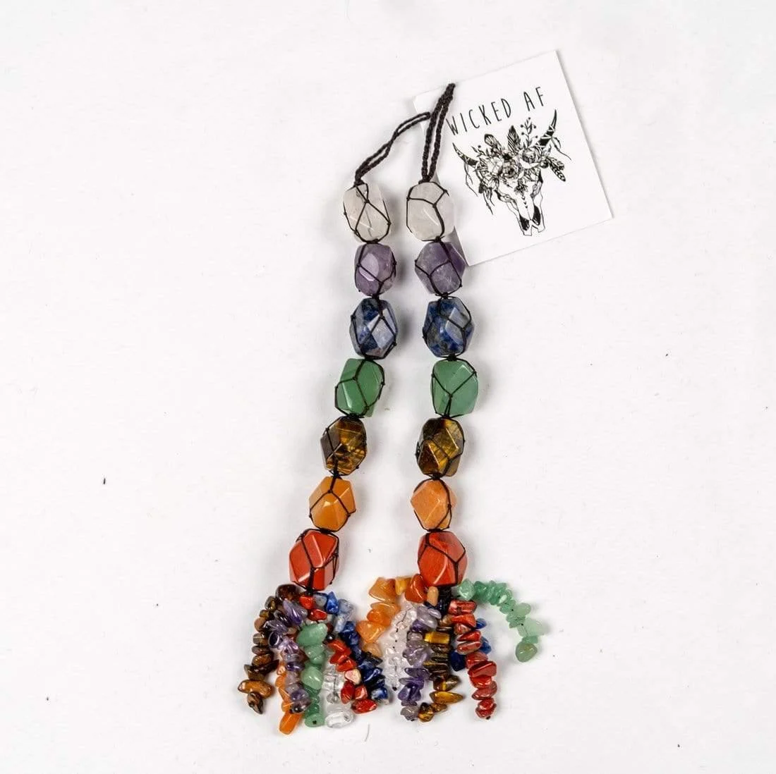 Hanging 7 Chakra Gemstones- Small Size - Glova