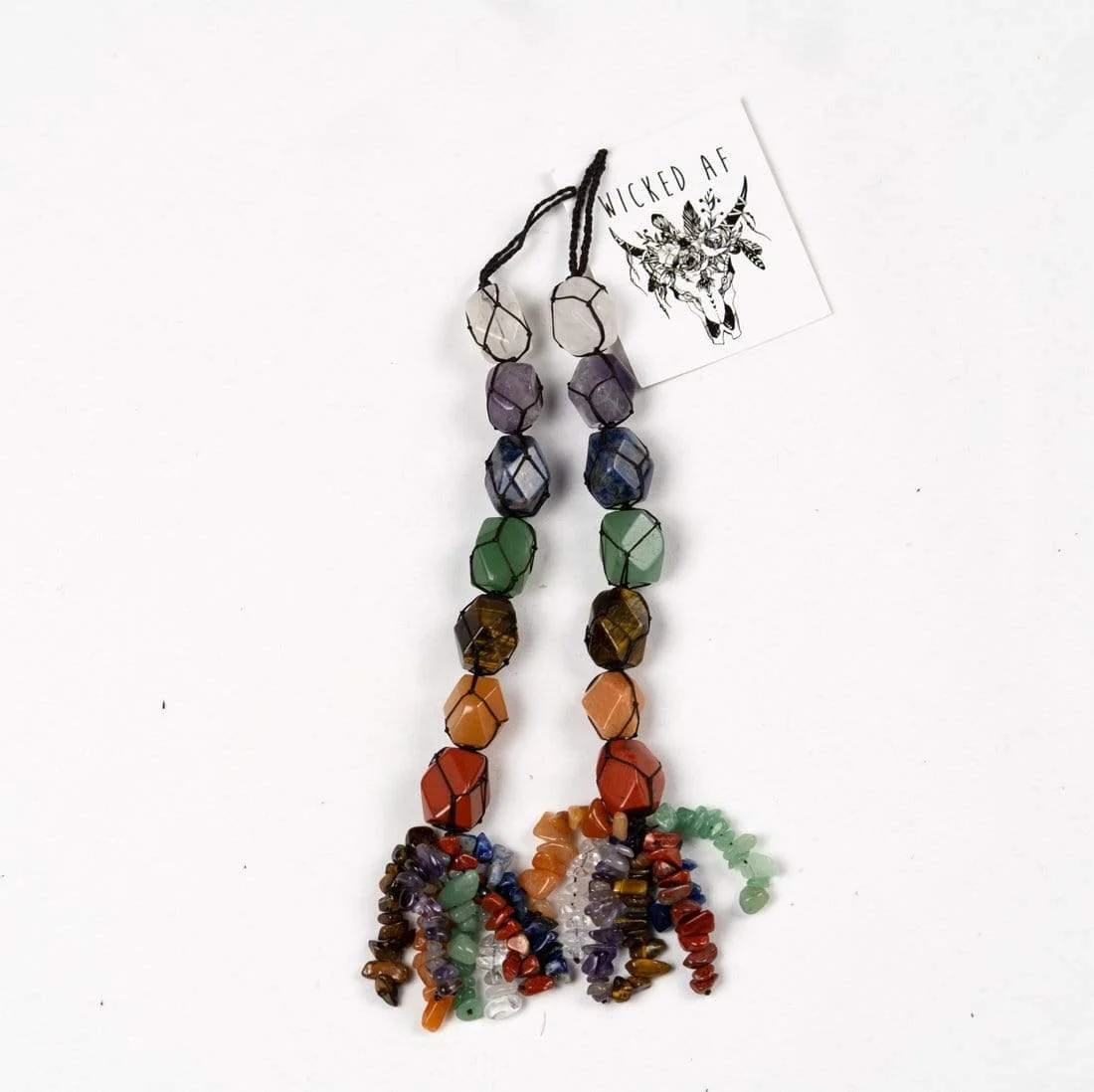 Hanging 7 Chakra Gemstones- Small Size - Glova