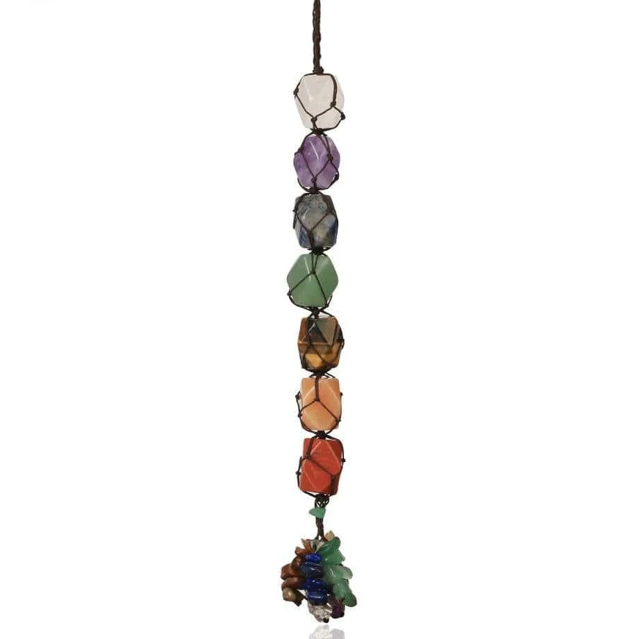 Hanging 7 Chakra Gemstones- Small Size - Glova