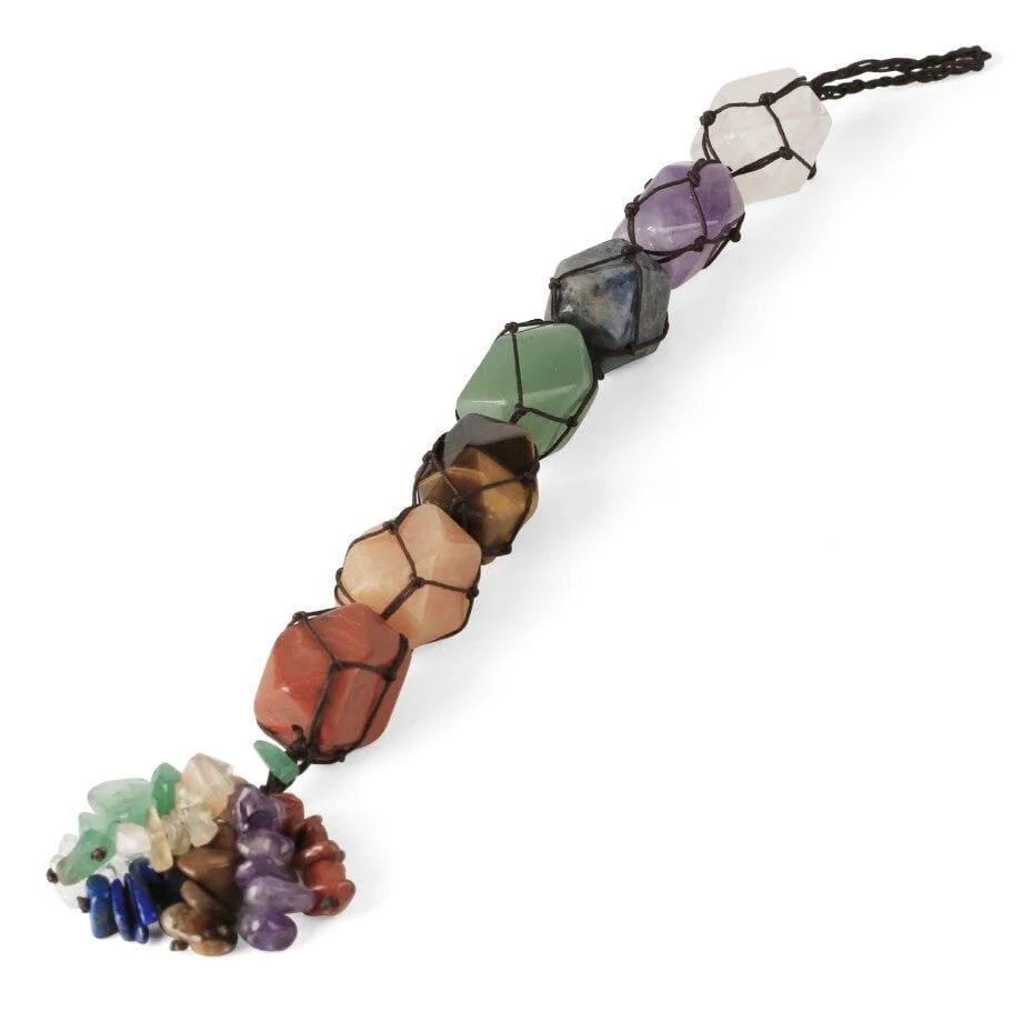 Hanging 7 Chakra Gemstones- Small Size - Glova