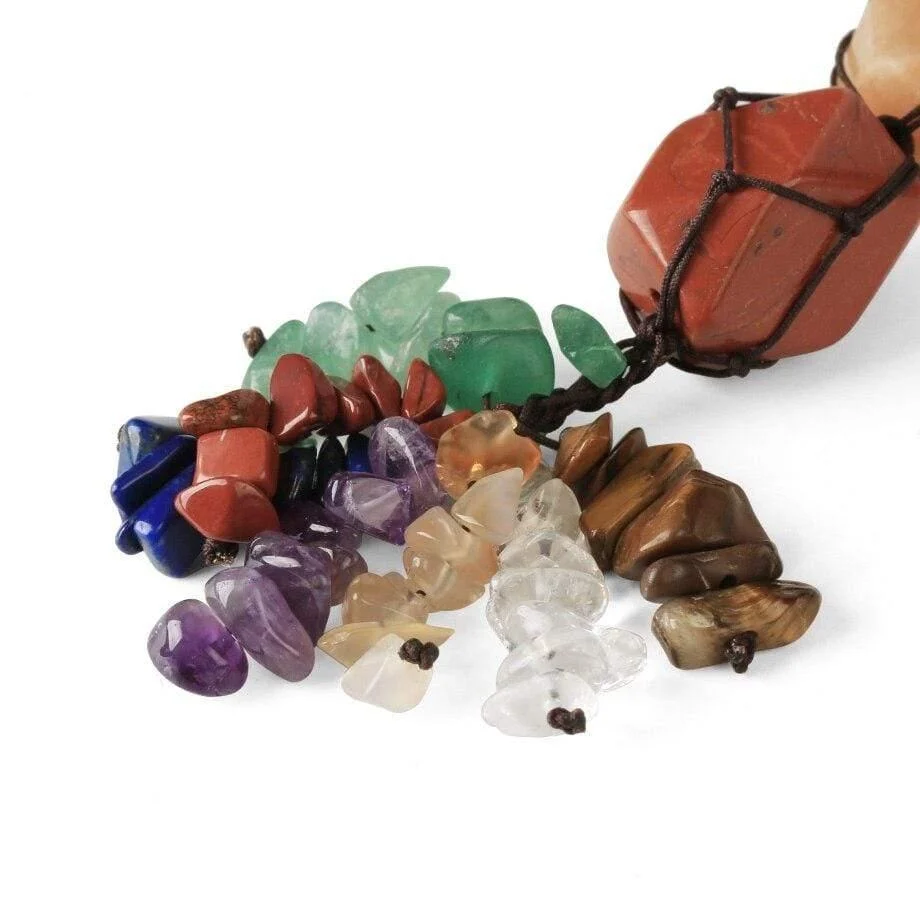 Hanging 7 Chakra Gemstones- Small Size - Glova