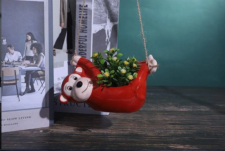 Hanging Mini Animals Plant Pots - Glova