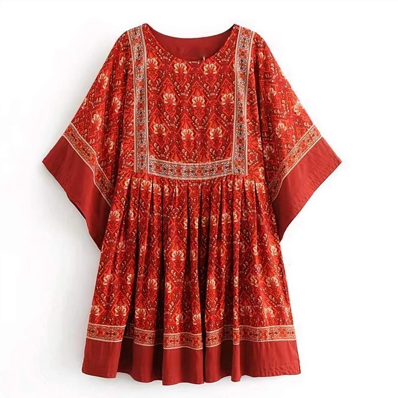 Hannah Boho Tunic Mini Dress - Glova