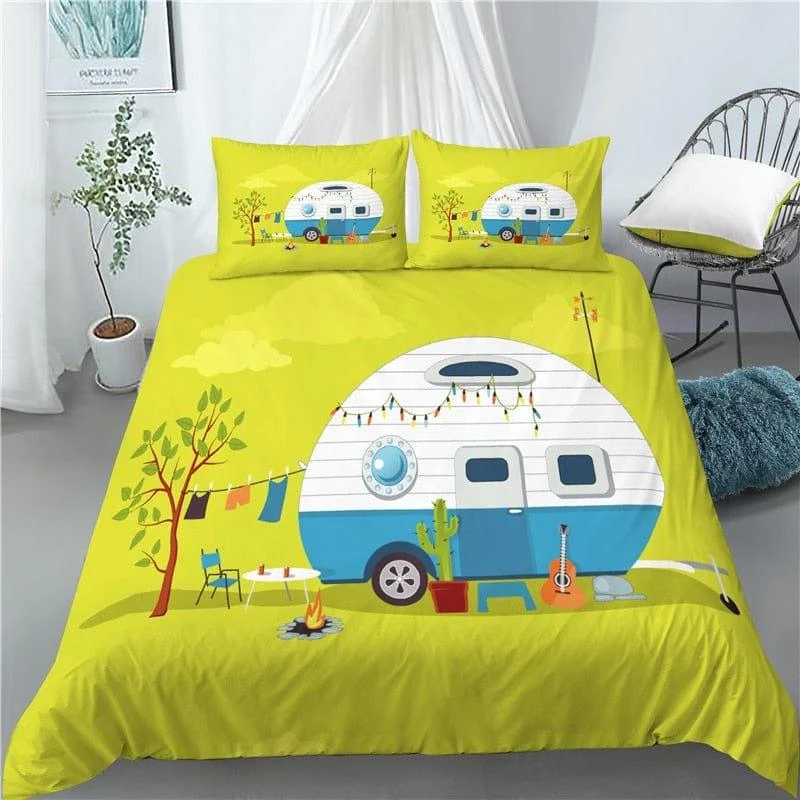 Happy Camper Duvet Cover Set - Glova