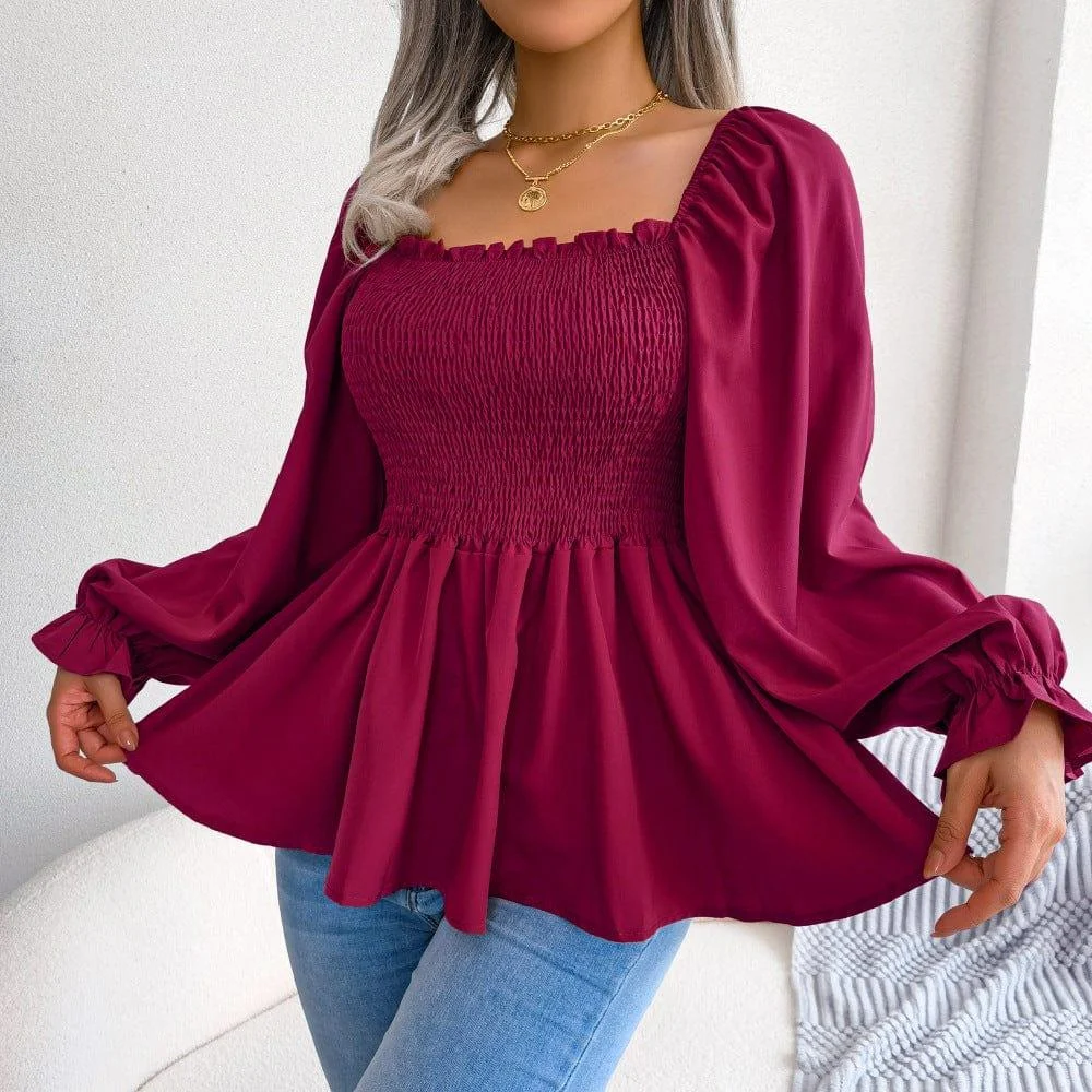 Hazel Long Sleeve Chiffon Shirt - Glova