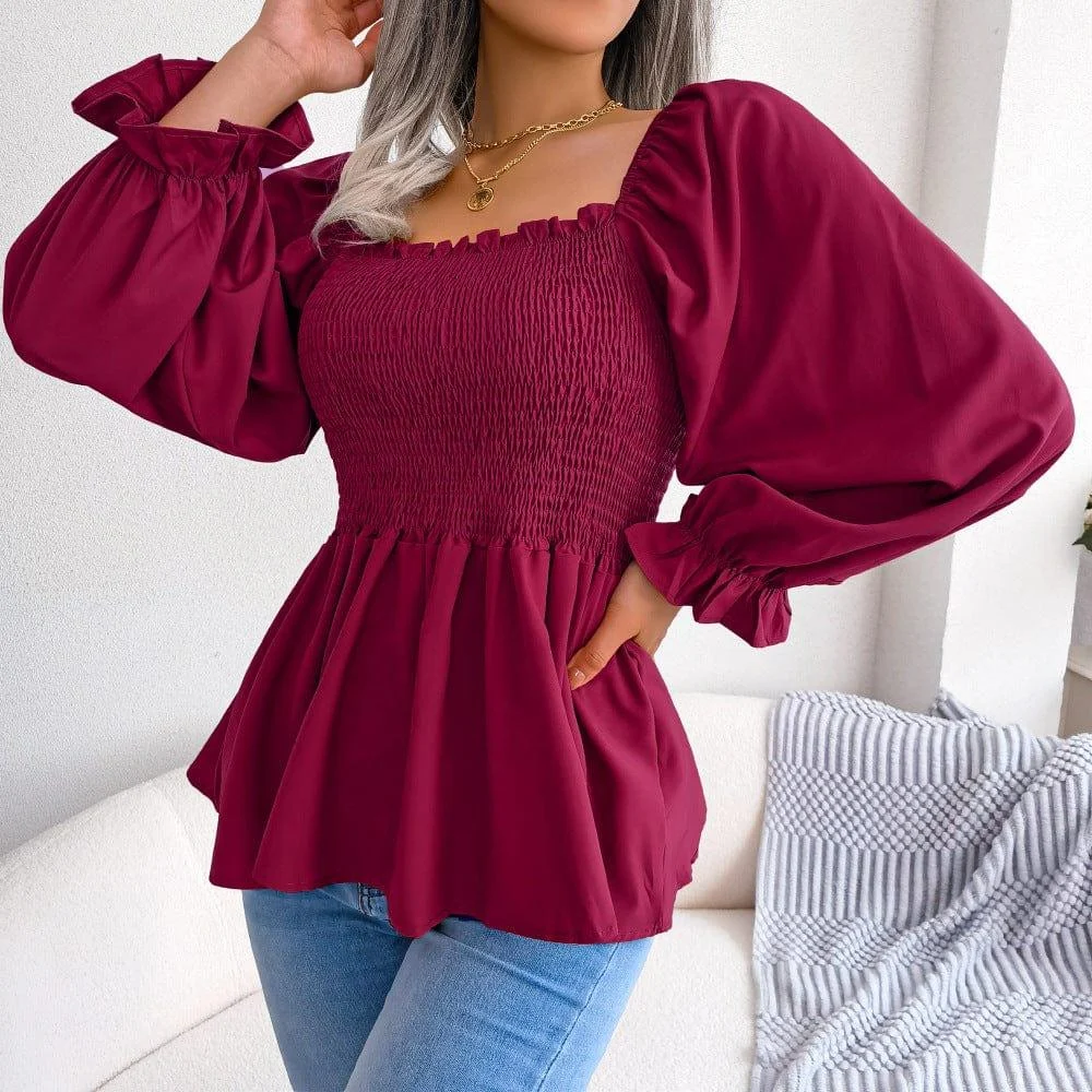 Hazel Long Sleeve Chiffon Shirt - Glova