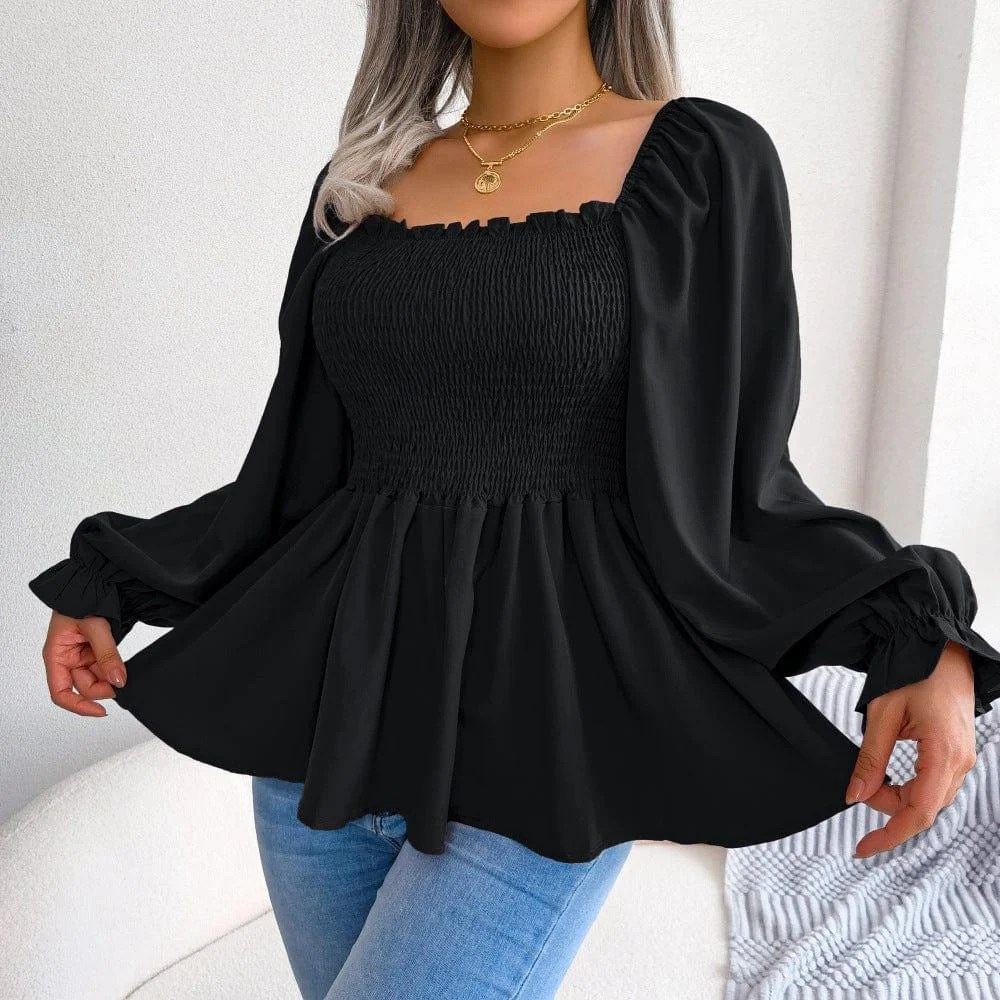 Hazel Long Sleeve Chiffon Shirt - Glova